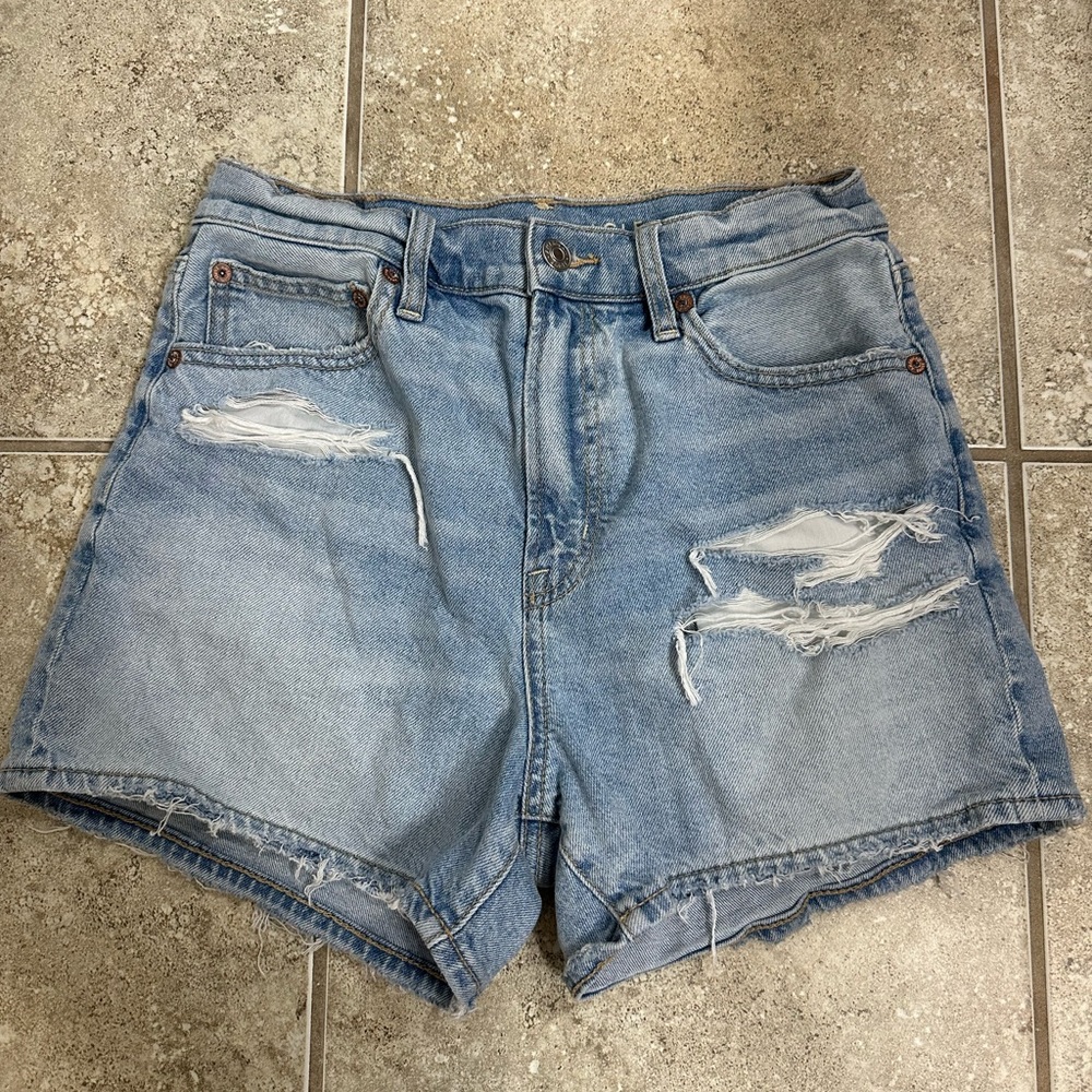 American Eagle Strigid Denim Shorts